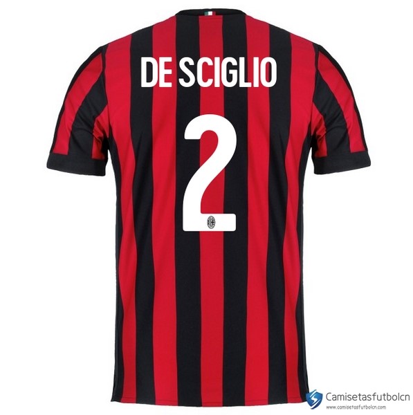 Camiseta Milan Primera equipo Desciglio 2017-18